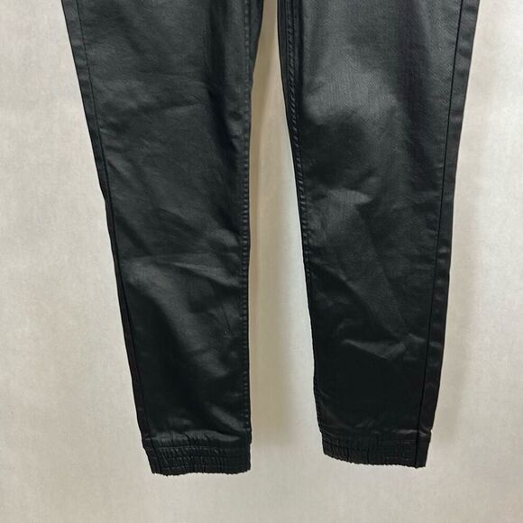 Kendall + Kylie The Jogger Black Pants Pull On Sz Medium Elastic Hem - Picture 3 of 11